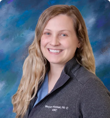 Megan Washek Physician Assistant portrait | Associated Nephrology Consultants | Maplewood MN